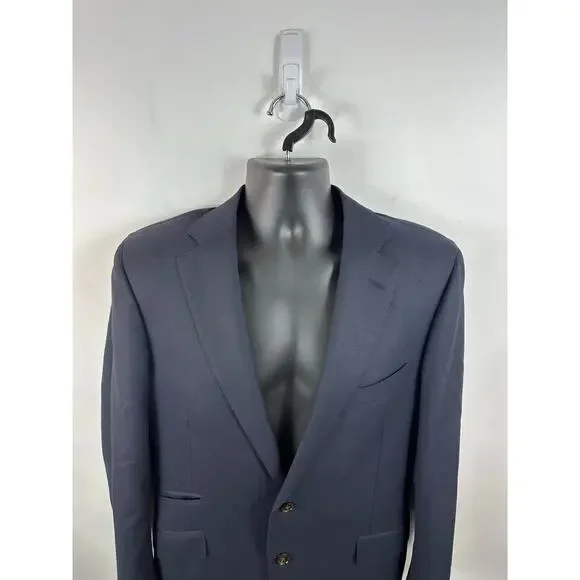 SuitSupply Navy Blue Pure Wool Sport Coat Blazer 42R Vitale Barberis Canonico